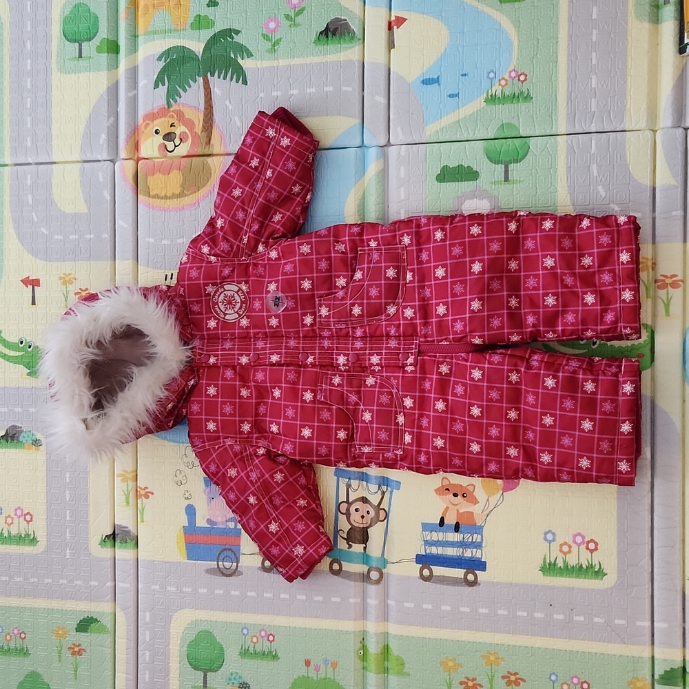 NWT Roots down-filled girls 6-12month Squall Snowsuit